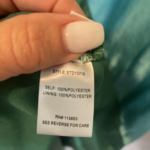 Robertson + Rodeo Brayden Color Block, Maxi Dress, Blue &Green Sz Small, NWT - Picture 6 of 7